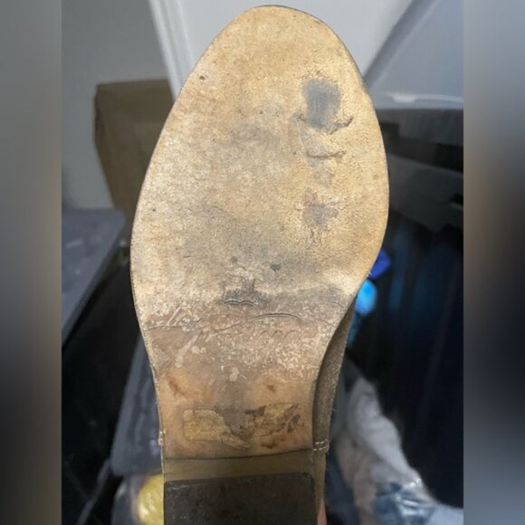 Markee Made in Italy Distressed Brown Leather Women's Knee-High Boots Size 7 - Picture 12 of 16